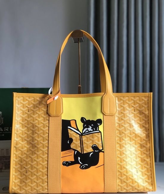 Goyard Villette Tote Bag with Reading Bulldog 19258