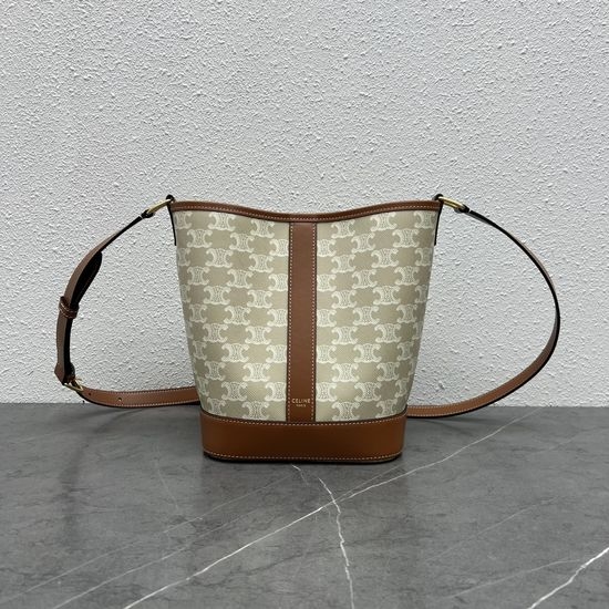Celine Triomphe Folco Canvas Crossbody Bag 191442