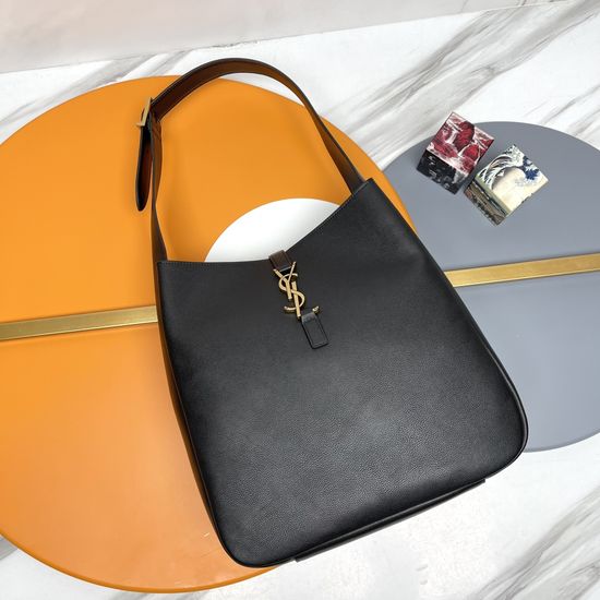 Yves Saint Laurent LE 5A7 Large Smooth Leather Hobo Bag 753837