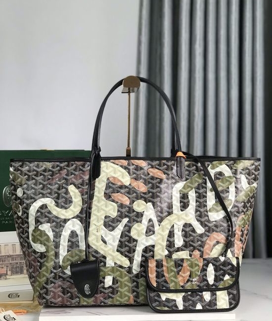 Goyard Saint Louis Camouflage Print Tote Bag 020144