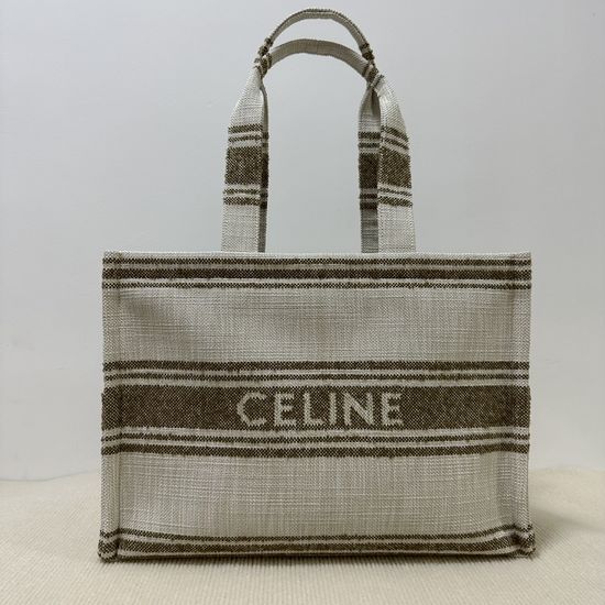 Celine Cabas Thais Large Terry Fabric Tote Bag 196762