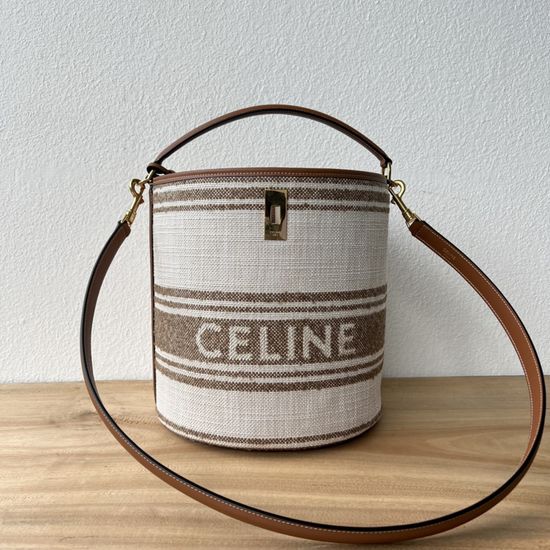 Celine BUCKET 16 Canvas Bucket Bag 195573