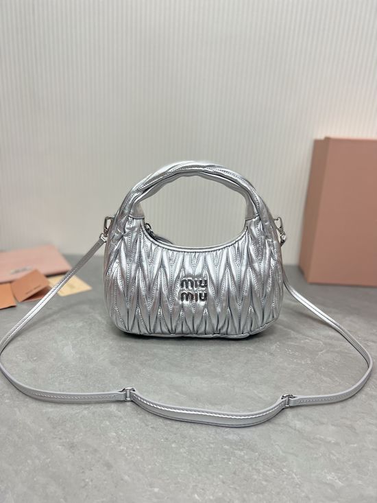Miu Miu MiuWander Timeless Quilted Leather Purse 5BC125