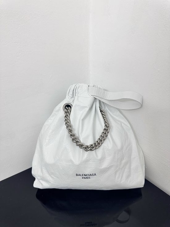 Balenciaga Crush Tote Grained Leather Bag 0305