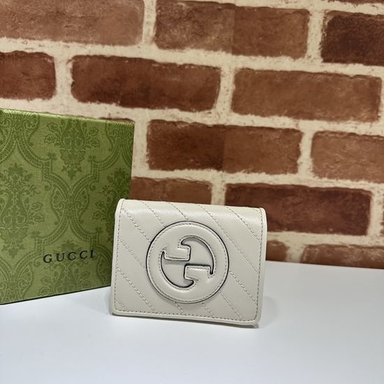 Gucci Original Leather White Small Cosmetic Bag 760317
