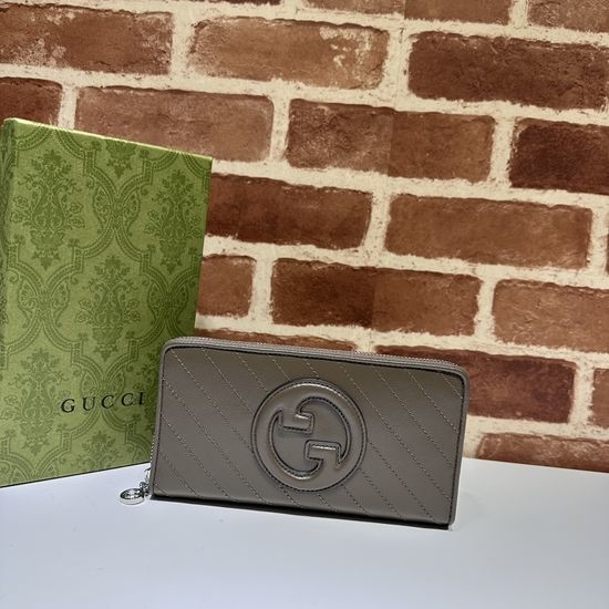 Gucci Luxury Leather Crossbody Bag 760312 Grey