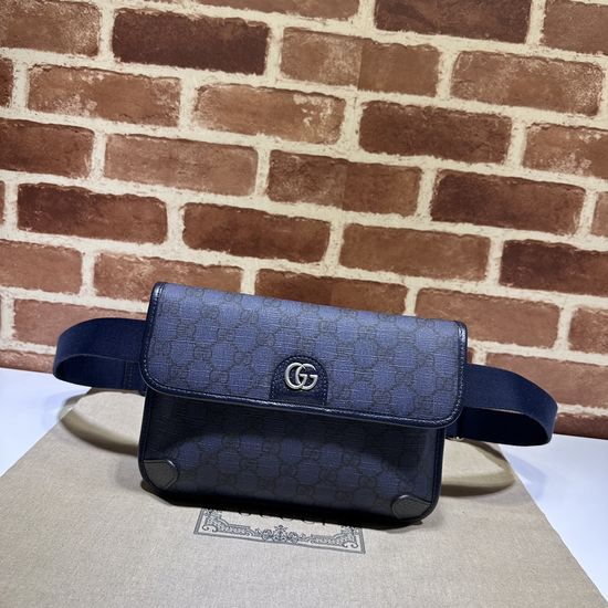 Gucci Classic Deep Blue PVC Bag Top Quality Original Order 752597
