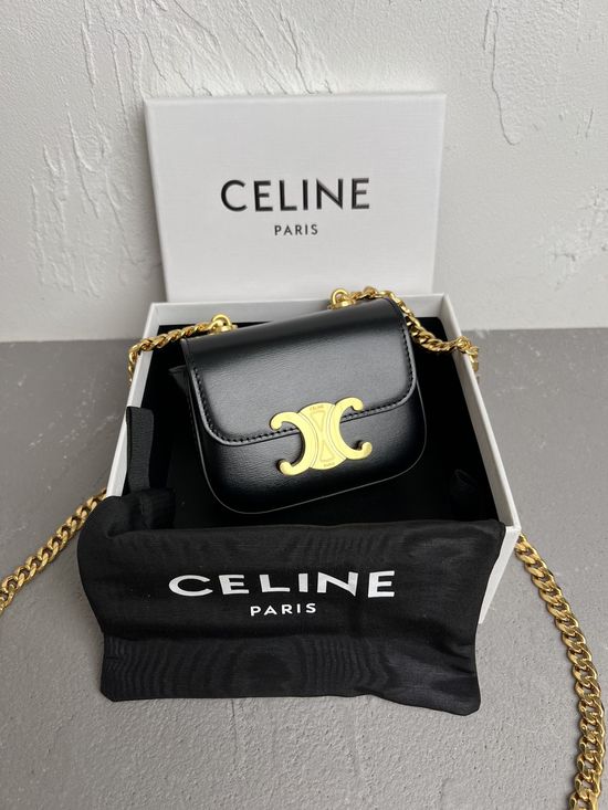 Celine Triomphe Mini Chain Bag 10L843DPV38NO