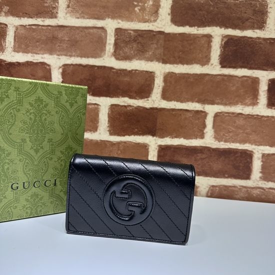 Gucci Black Leather Classic Bag 760336