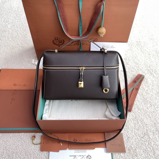 Loro Piana Extra Bag L27 Smooth Leather Handbag 3462