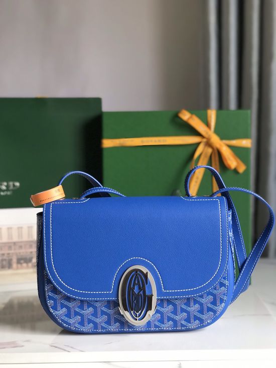 Goyard 233 Classic Canvas Leather Shoulder Bag 020213