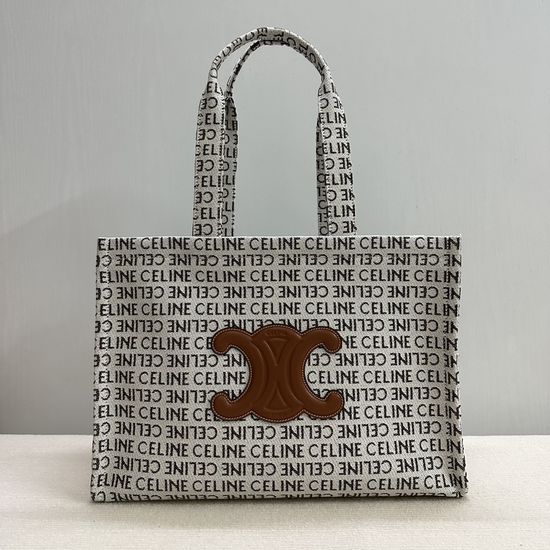 Celine CABAS THAIS Printed Fabric Tote Bag 196762