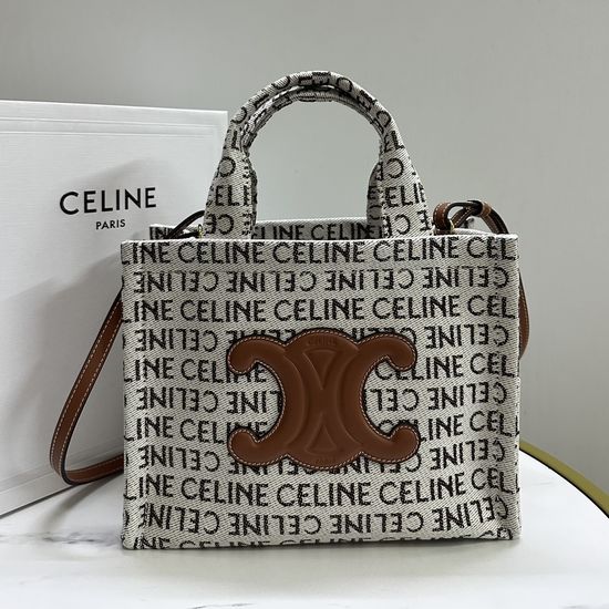 Celine CABAS THAIS Printed Fabric Tote Bag 199162