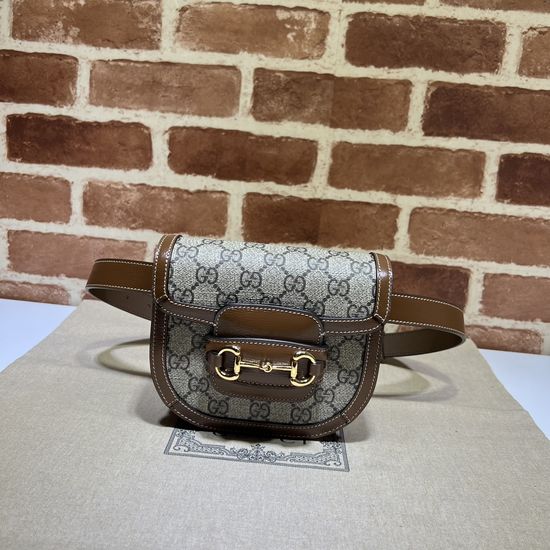 Gucci Coffee Brown Leather Crossbody Bag 760198