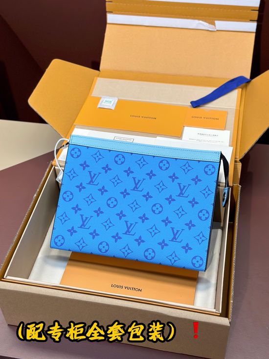 Louis Vuitton Pochette Voyage Canvas Medium Clutch M30761