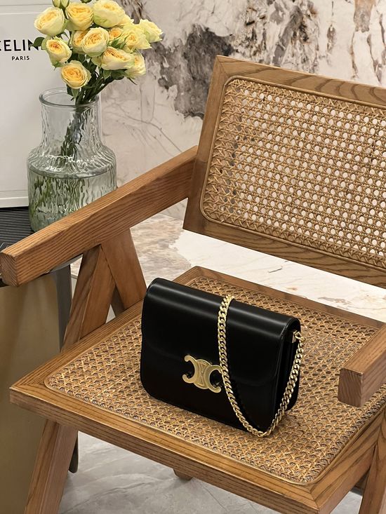 Celine College Triomphe Chain Bag 113583