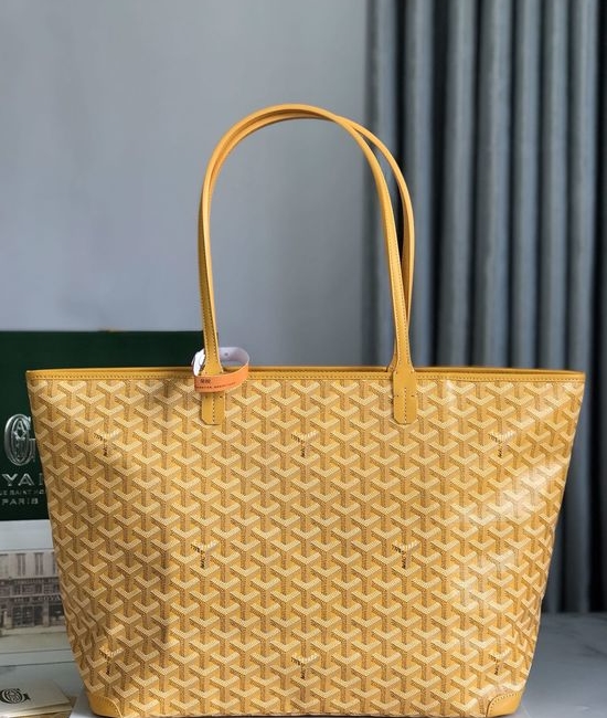 Goyard Zipper Tote Bag Double Linen Canvas 020186