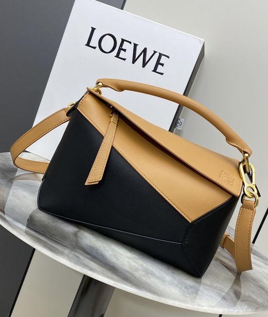 Loewe Puzzle Color-block Leather Handbag 9311