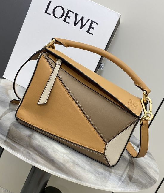 Loewe Puzzle Colorblock Leather Handbag 9005