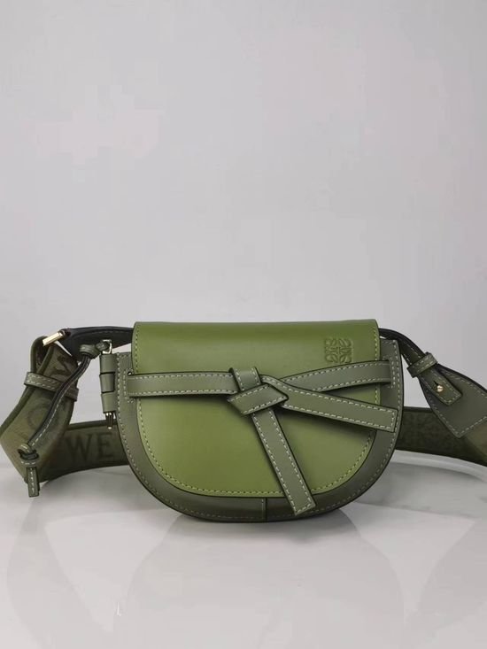 Loewe Mini Gate Dual Leather Shoulder Bag 56t21S