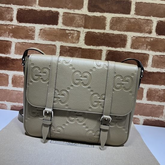 Gucci Large Bag Grey Leather 760234