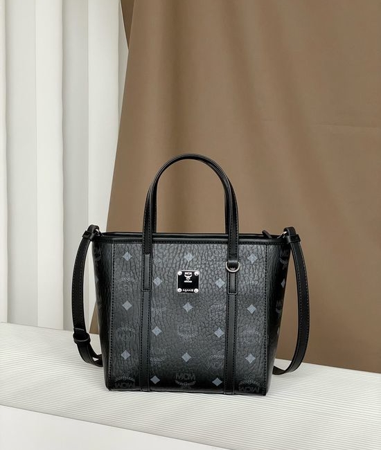 MCM Classic Shopping Basket Tote Bag Black