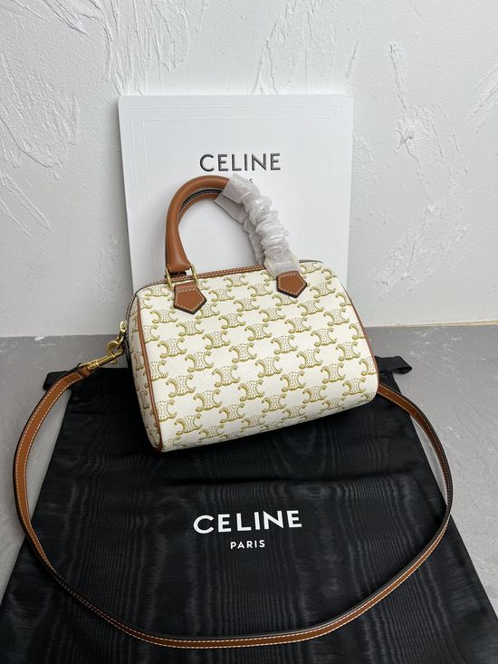 Celine Boston Bag Logo Print 113772
