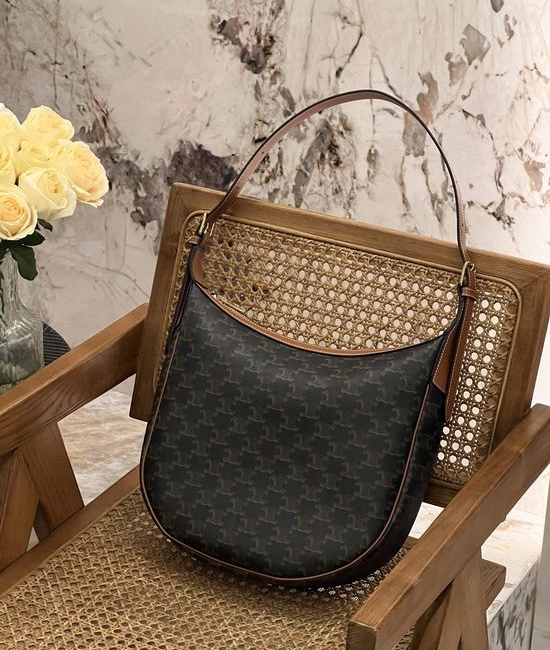 Celine HELOISE Printed Leather Shoulder Bag 114713
