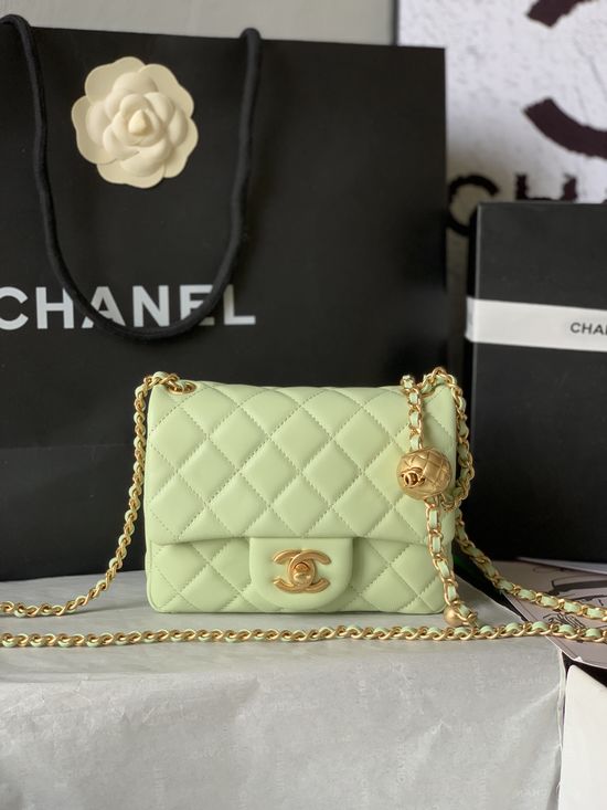 Chanel CF Gold Bead Adjustable Shoulder Bag AS1786