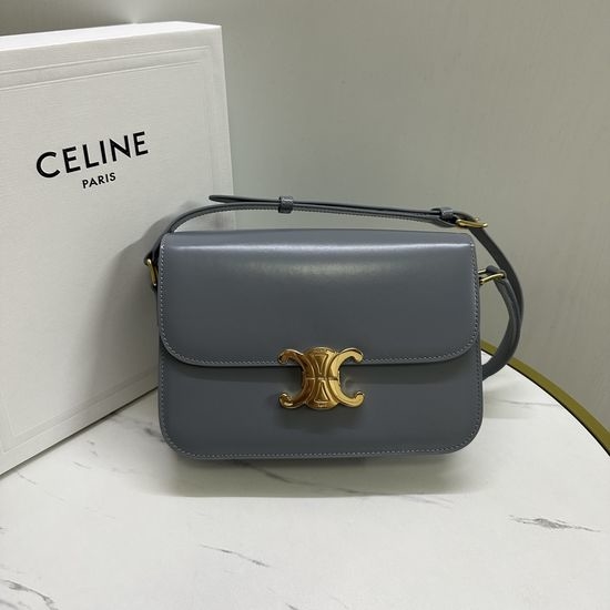 Celine Triomphe Leather Shoulder Bag 187363
