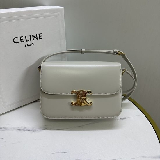 Celine Triomphe Leather Shoulder Bag 187363