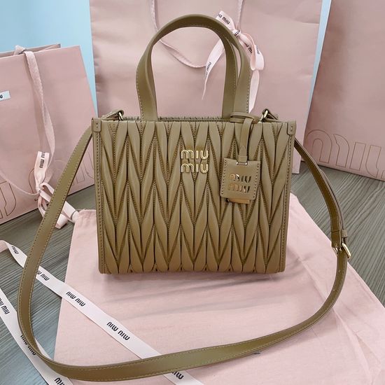 Miu Miu Matelasse Tote Bag Imported Lambskin 5BG263