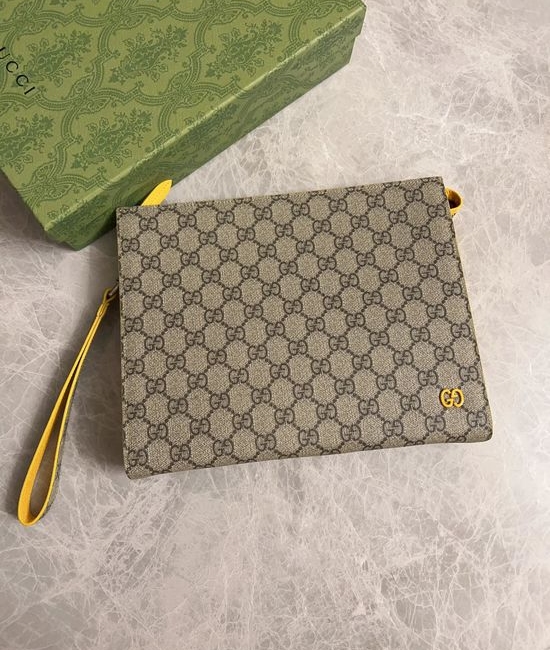 Gucci Clutch Bag PVC With Detachable Wrist Strap 768255