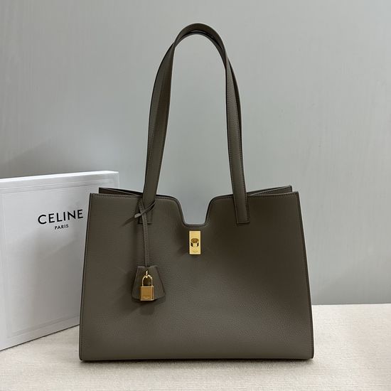 Celine Cabas 16 Series Large Grained Leather Tote 112583