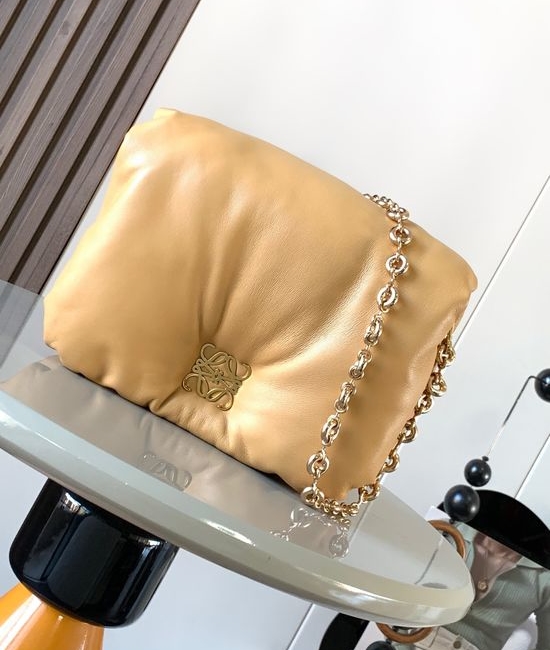 Loewe Puffer Goya Handbag Camel 9140