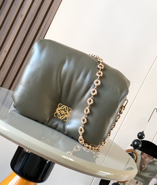 Loewe Puffer Goya Leather Handbag 9140