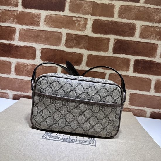 Gucci Coffee PVC Texture Bag 760342