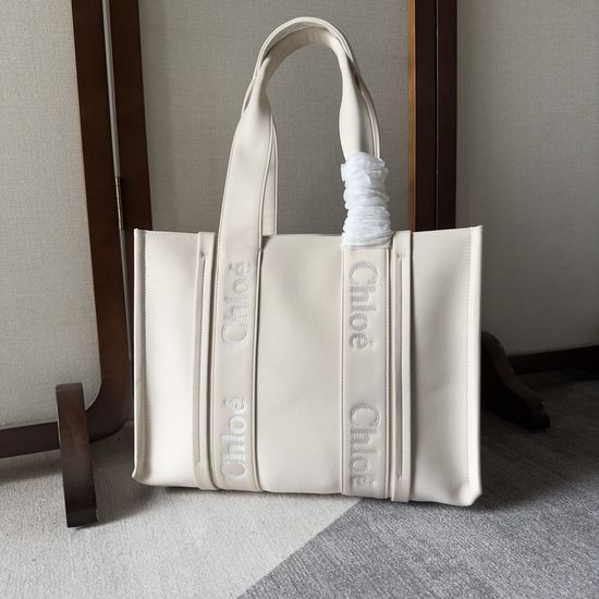 Chloe Woody Medium Nylon Tote Bag 6082