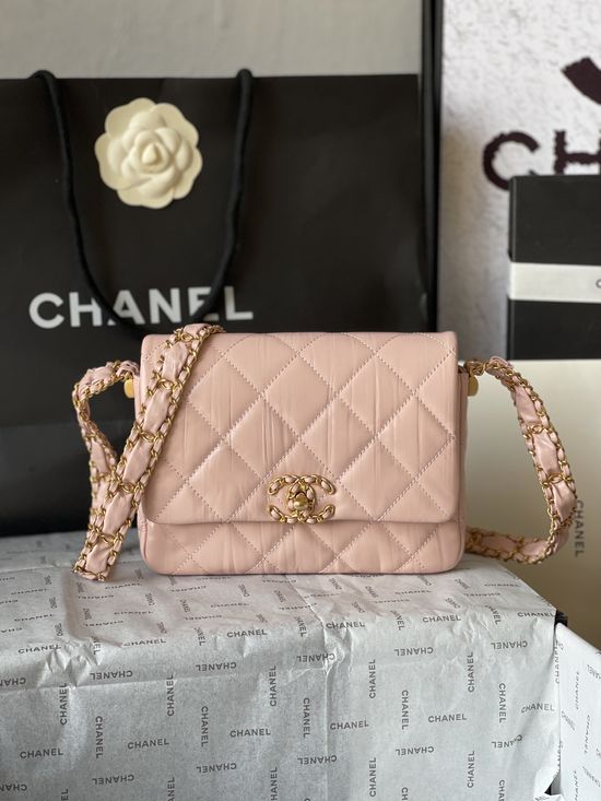 Chanel Grained Calfskin Wide Strap Shoulder Bag AS4423