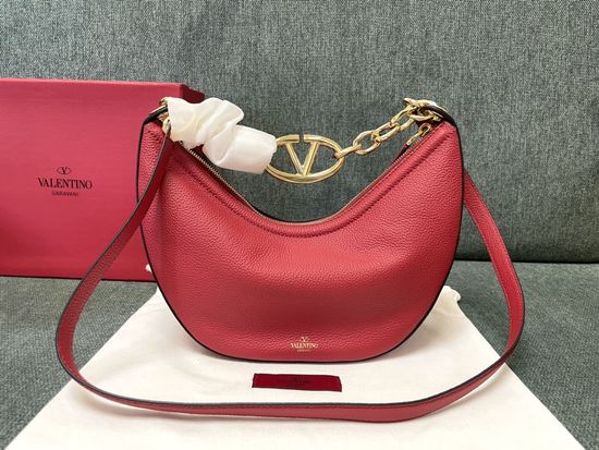Valentino VLOGO Moon Leather Hobo Bag 0003