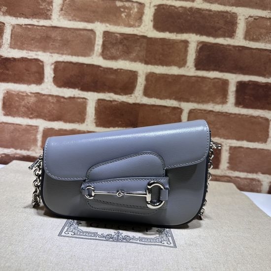 Gucci Original Leather Grey Shoulder Bag 774209
