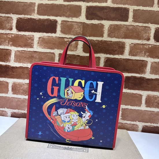 Gucci Blue Large Capacity Tote Bag 605614