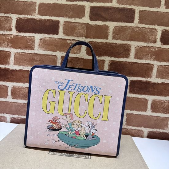 Gucci Large Tote Light Pink Leather 605614