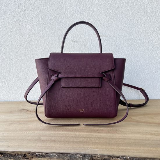 Celine Belt Bag Grained Calfskin Handbag 185003