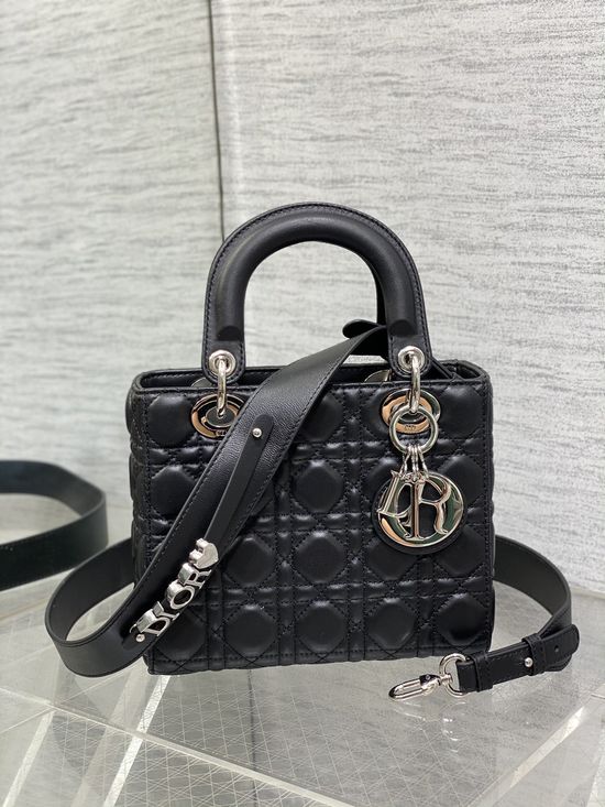 Christian Dior Lady Lambskin Shoulder Bag 6604