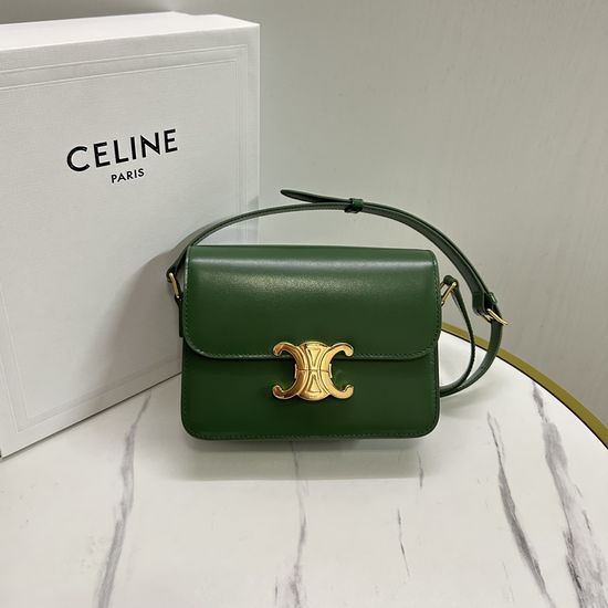 Celine Triomphe Amazon Green Bag 188423