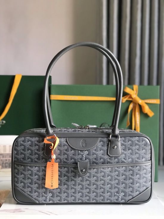 Goyard Vintage Baguette Bag Elegant Leather Handbag 020199