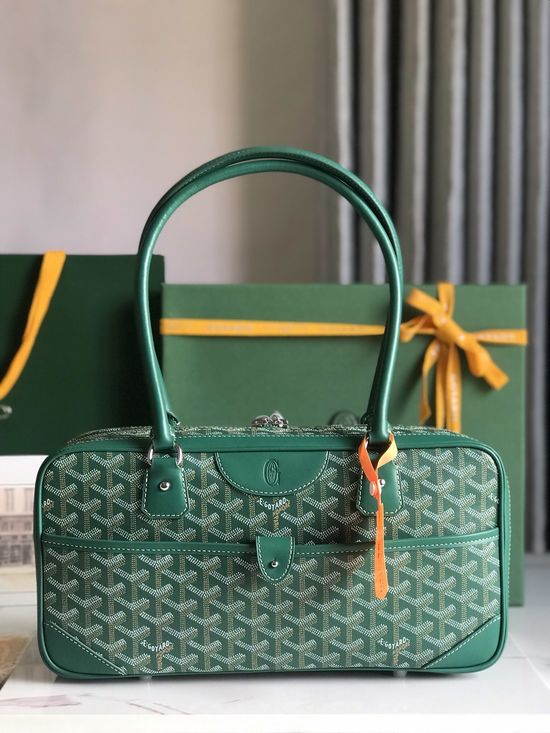 Goyard Vintage Baguette Bag Elegant Leather Handbag 020199