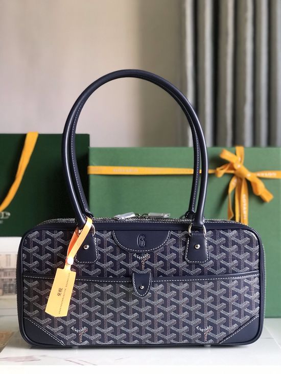 Goyard Vintage Baguette Bag Elegant Leather Handbag 020199