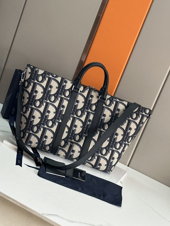 Christian Dior Weekender Oblique Printed Tote 93385